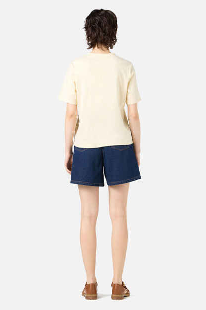 Princess Highway - Grasshopper Floral Relaxed Tee - lemon