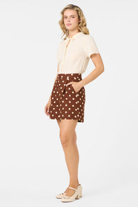 Princess Highway - Josie Short Sleeve Blouse - cream