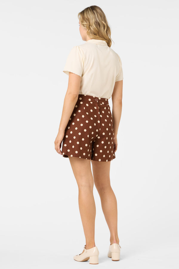 Princess Highway - Josie Short Sleeve Blouse - cream