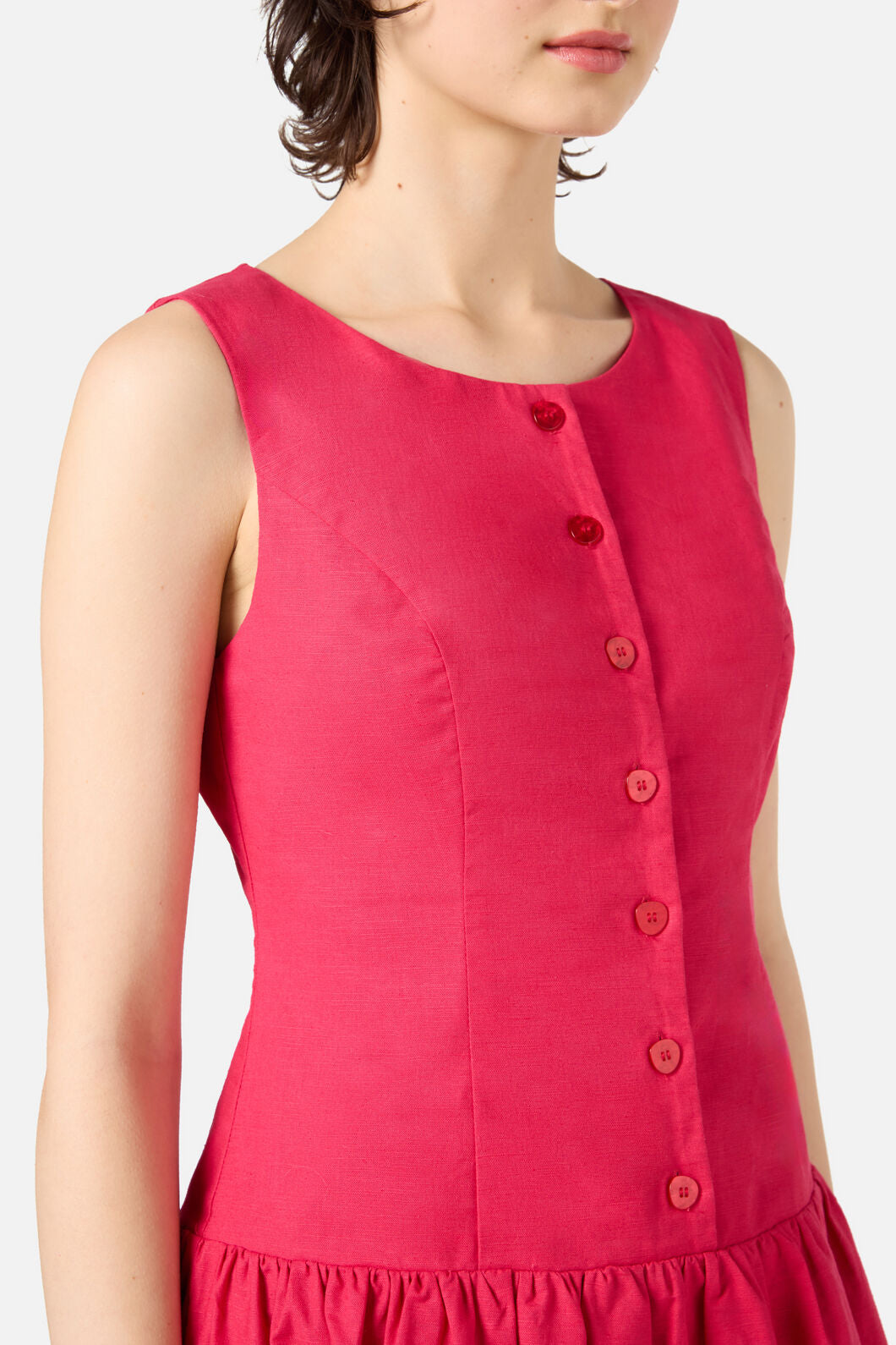 Princess Highway - Sheri Drop Waist Mini Dress - red