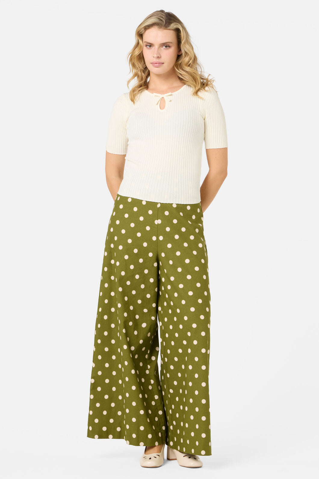 Princess Highway - Sara Bow Knit Top - cream