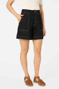 Princess Highway - Ruby Drill Shorts - black