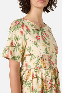 Princess Highway - Koala Smock Dress - lemon