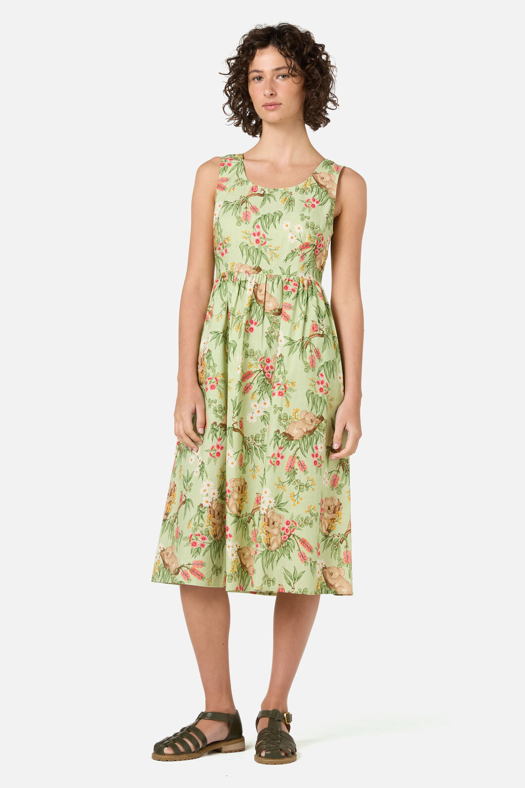 Princess Highway - Koala Sleeveless Midi Dress - mint