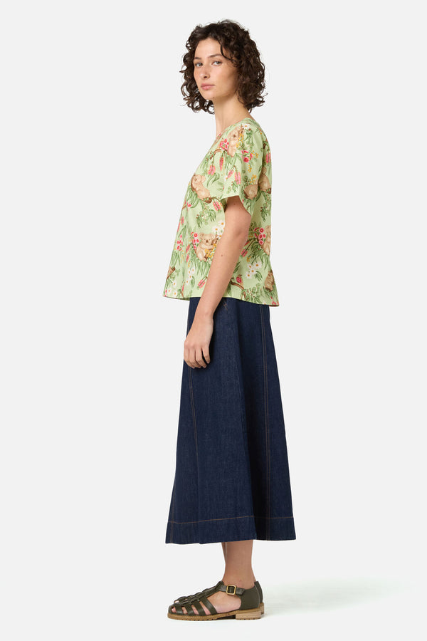 Princess Highway - Koala Short Sleeve Top - mint