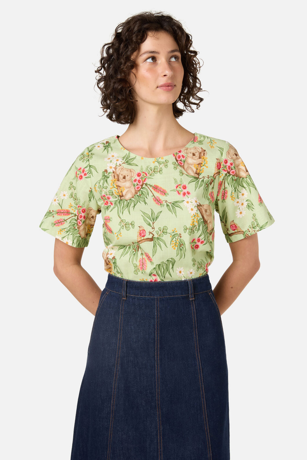 Princess Highway - Koala Short Sleeve Top - mint