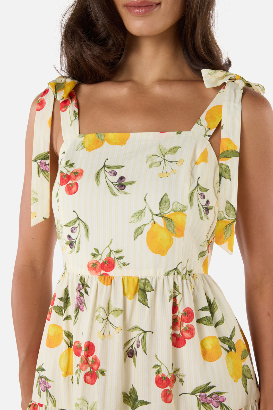 Princess Highway - Carla Picnic Tiered Midi Dress - cream