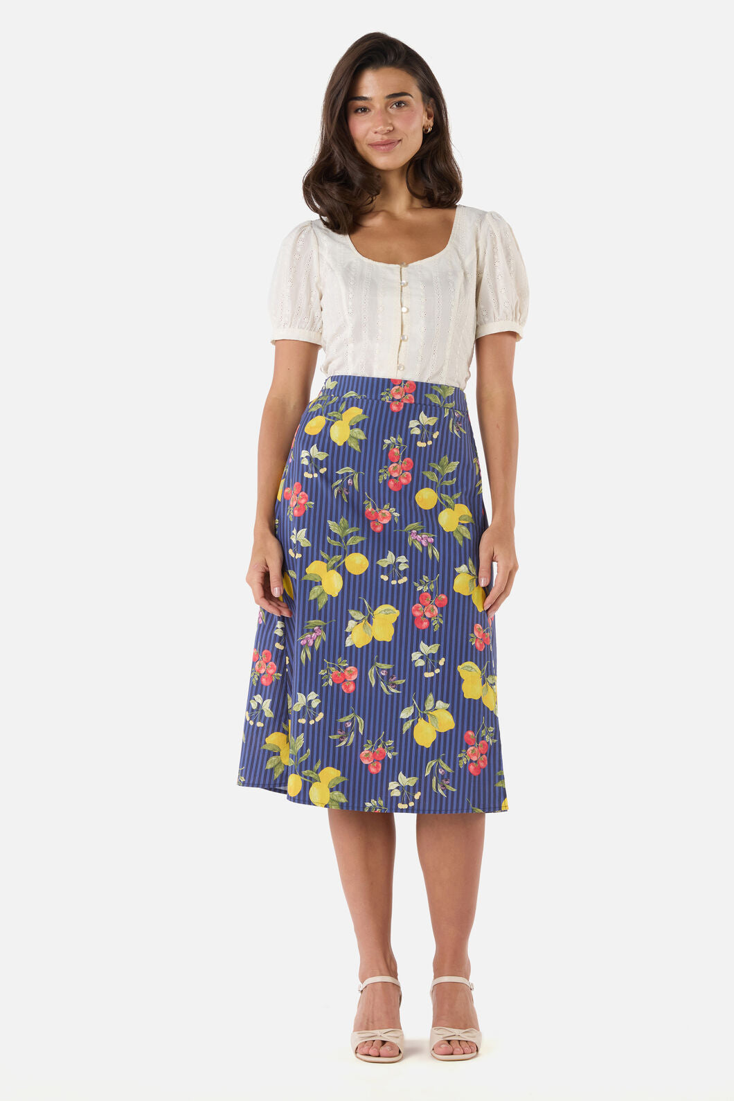 Princess Highway - Carla Picnic Midi Wrap Skirt - navy