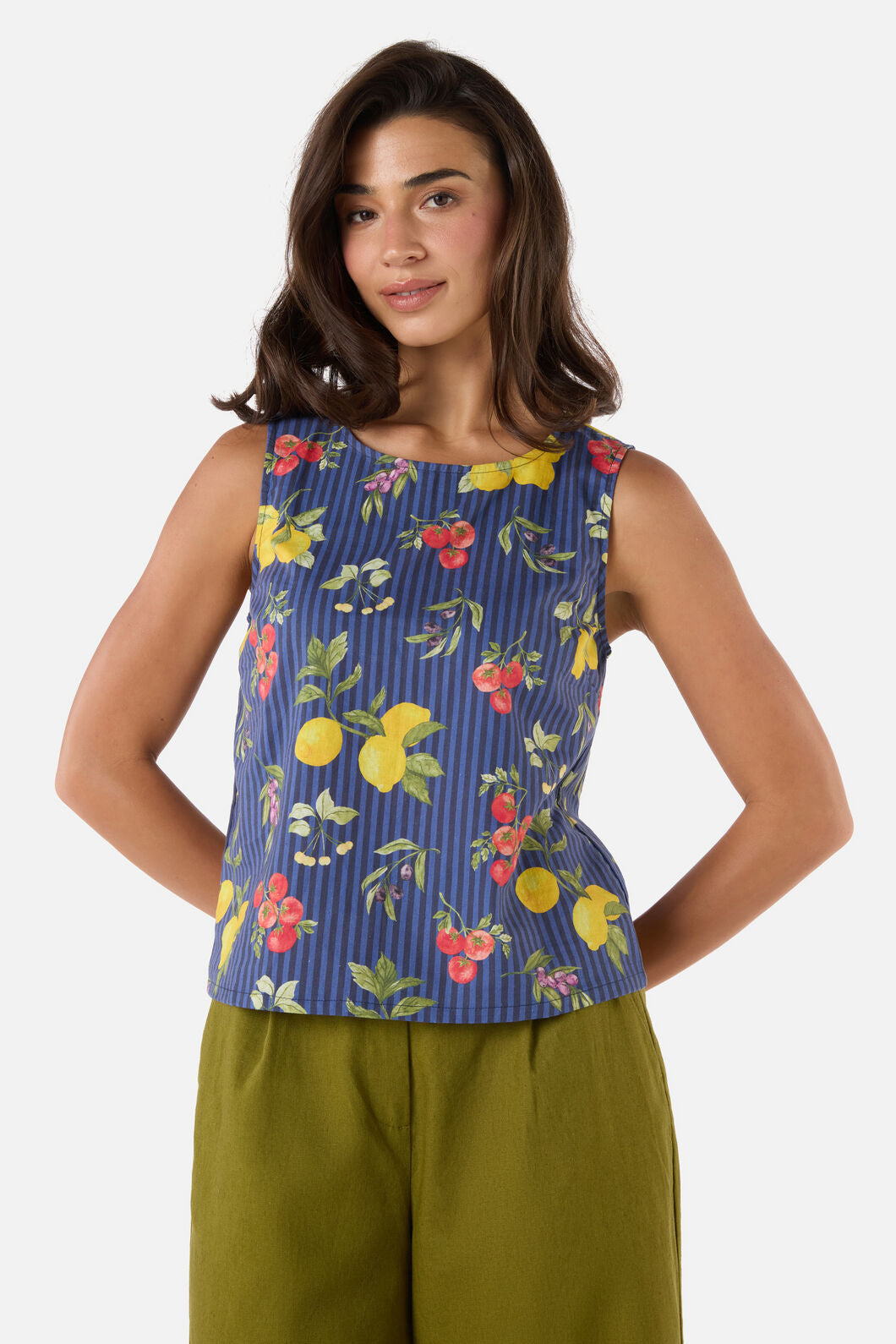Princess Highway - Carla Picnic Shell Top - navy