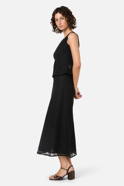 Princess Highway - Amara Lace Midi Skirt - black