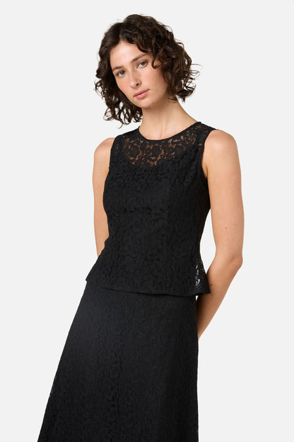 Princess Highway - Amara Lace Top - black