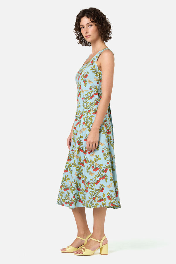 Princess Highway - Cherry Tomatoes Midi Dress - blue