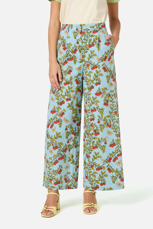 Princess Highway - Cherry Tomatoes Relaxed Pant - blue
