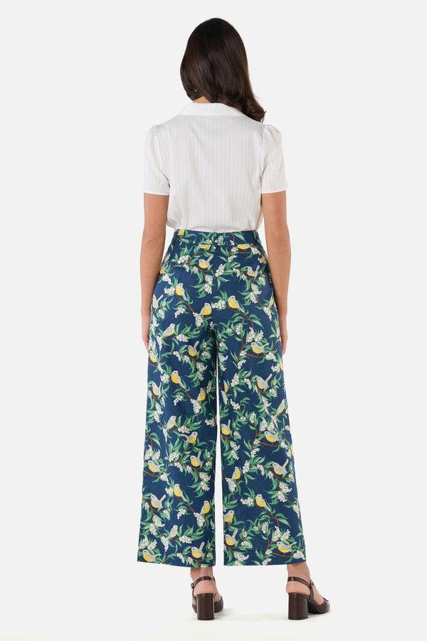 Princess Highway - Yellow Robin Relaxed Pant - navy