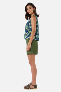 Princess Highway - Yellow Robin Shell Top - navy