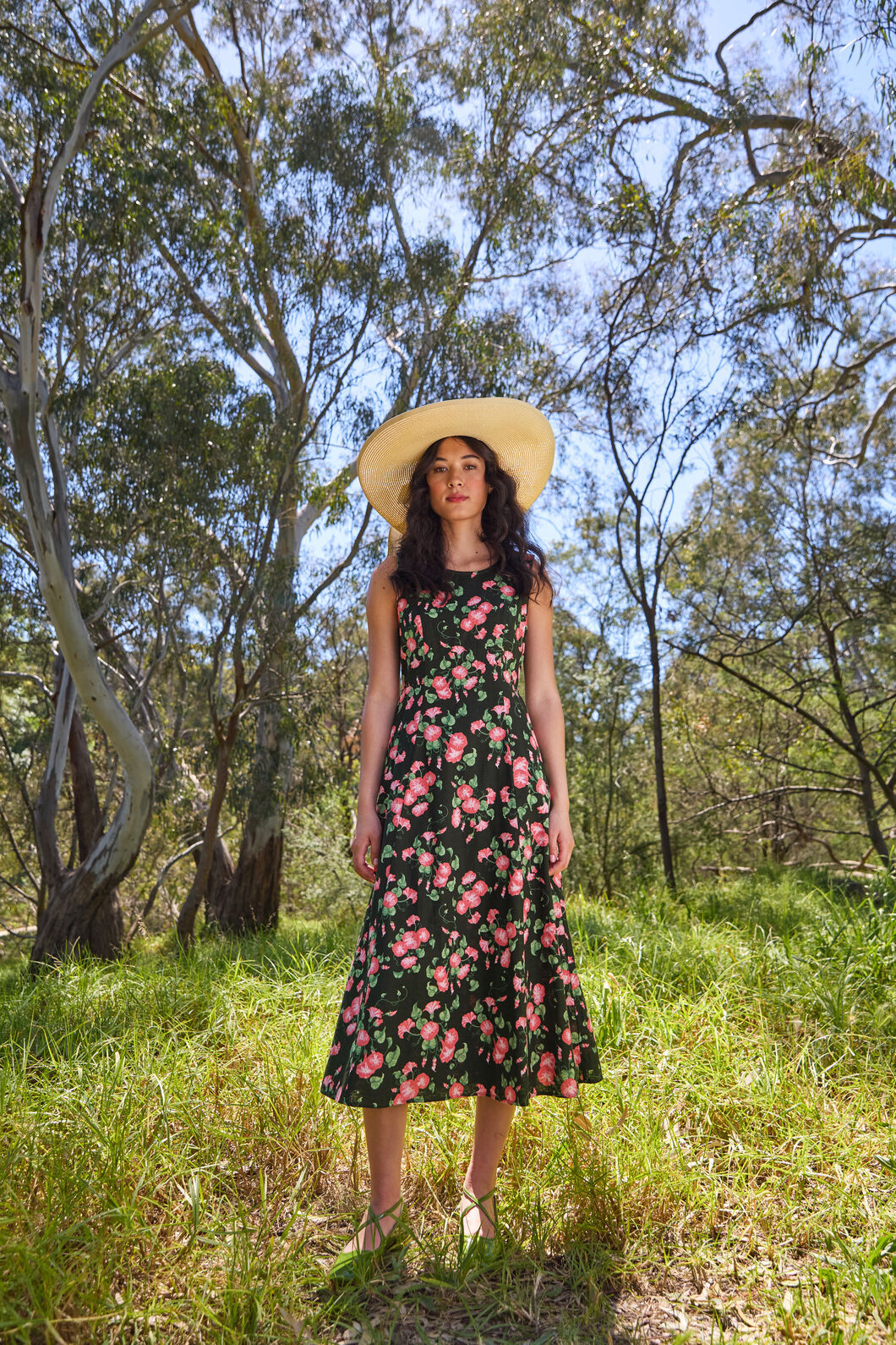 Princess Highway - Morning Glory Midi Dress - olive