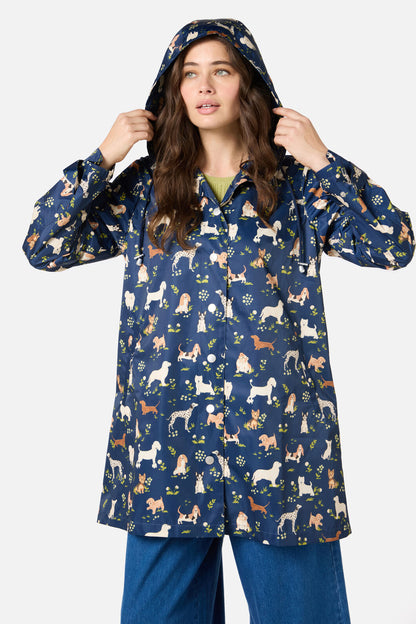 Princess Highway - Cute Dogs Raincoat - navy