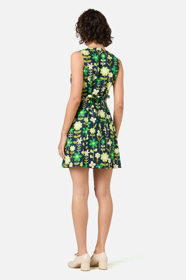 Princess Highway - Penny 60's Button Front Dress - navy