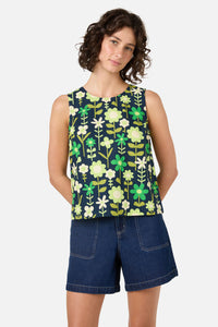 Princess Highway - Penny 60's Shell Top - navy