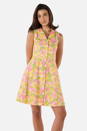 Princess Highway - Vintage Daisy Mini Shirt Dress - pink