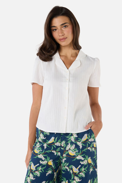 Princess Highway - Picnic Embroidered Blouse - white