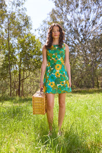 Princess Highway - Nellie 70'S Floral Shift Dress - green