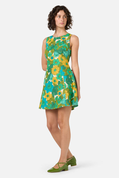 Princess Highway - Nellie 70'S Floral Shift Dress - green