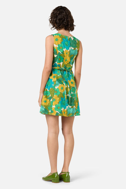 Princess Highway - Nellie 70'S Floral Shift Dress - green