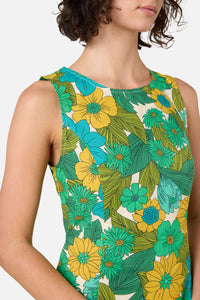 Princess Highway - Nellie 70'S Floral Shift Dress - green