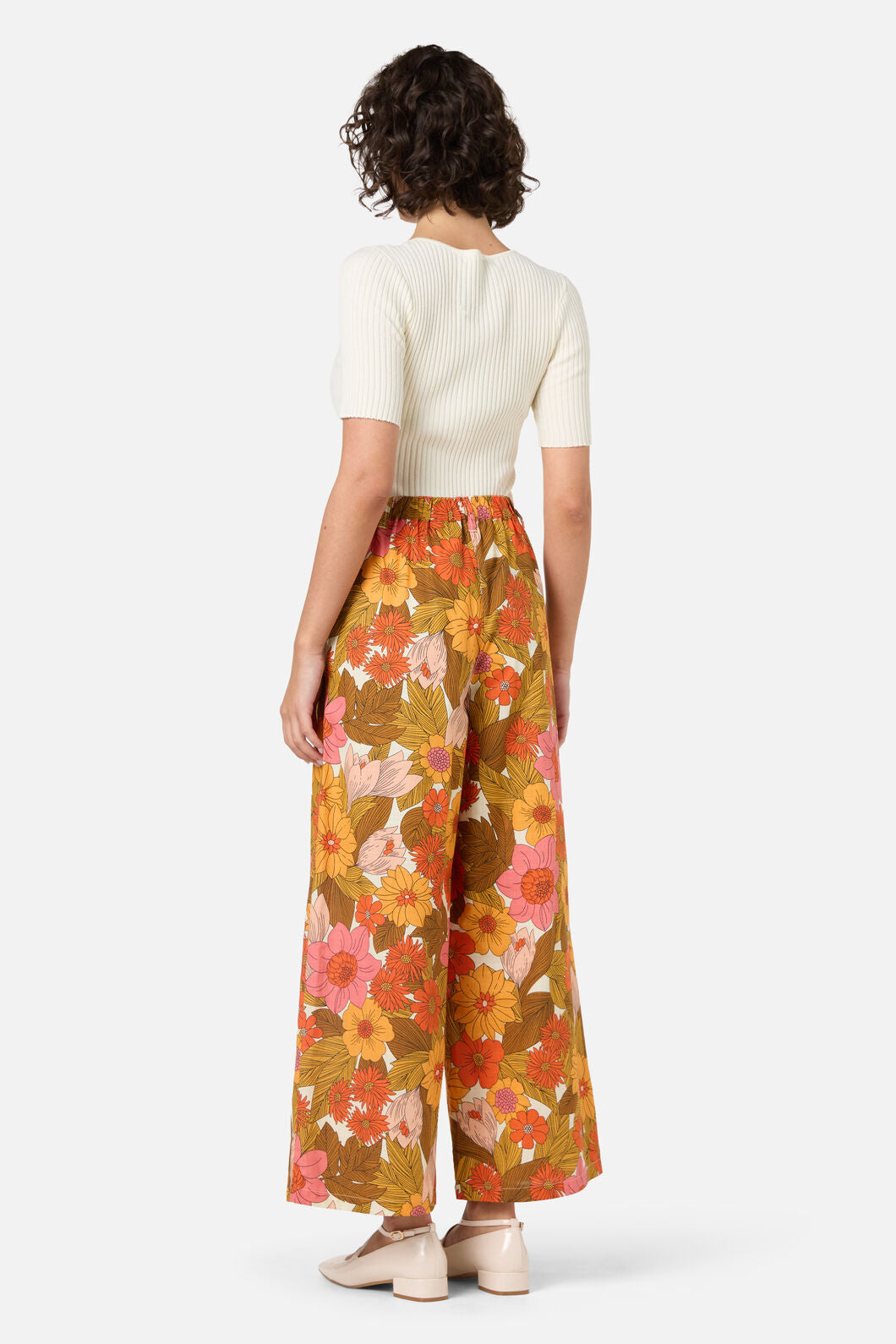 Princess Highway - Nellie 70'S Floral Culotte - pink
