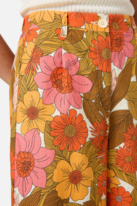 Princess Highway - Nellie 70'S Floral Culotte - pink