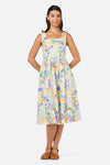 Princess Highway - Coral Reef Midi Dress - cream