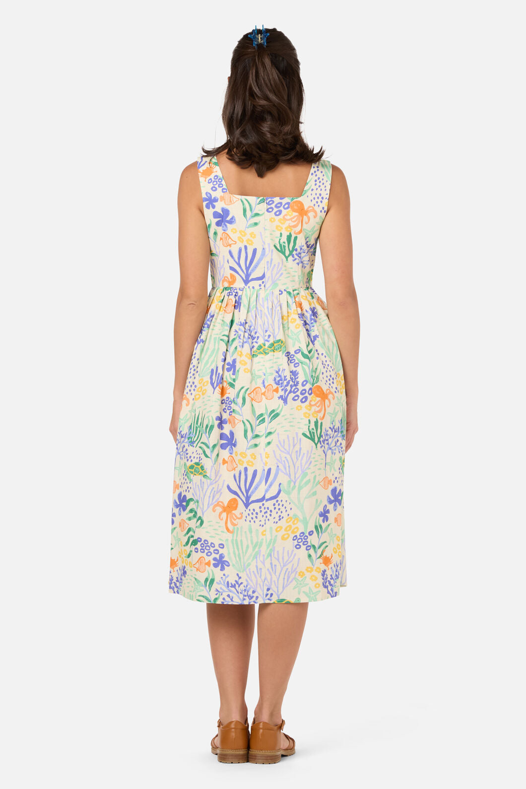 Princess Highway - Coral Reef Midi Dress - cream