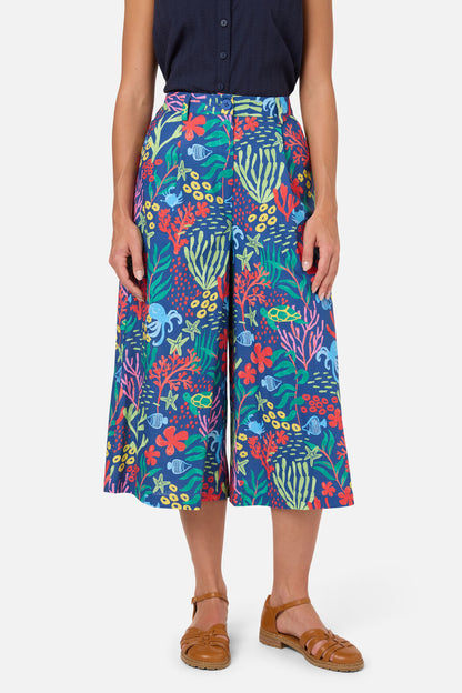 Princess Highway - Coral Reef Culotte - blue