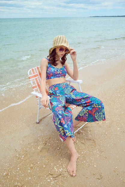 Princess Highway - Coral Reef Culotte - blue