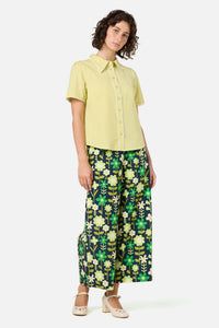 Princess Highway - Lucy Retro Short Sleeve Blouse - green