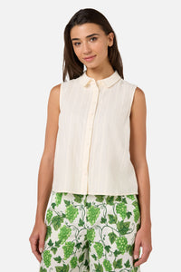 Princess Highway - Carter Sleeveless Blouse - cream