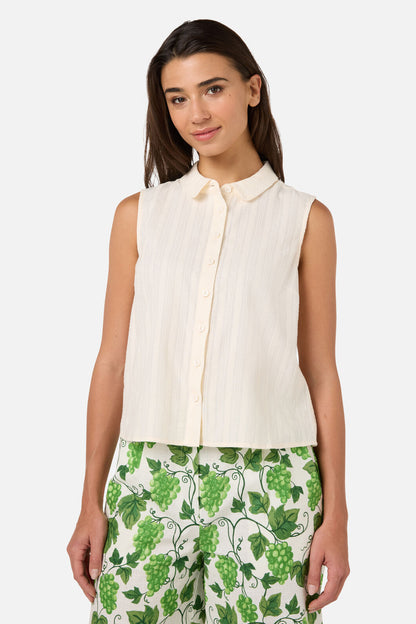 Princess Highway - Carter Sleeveless Blouse - cream