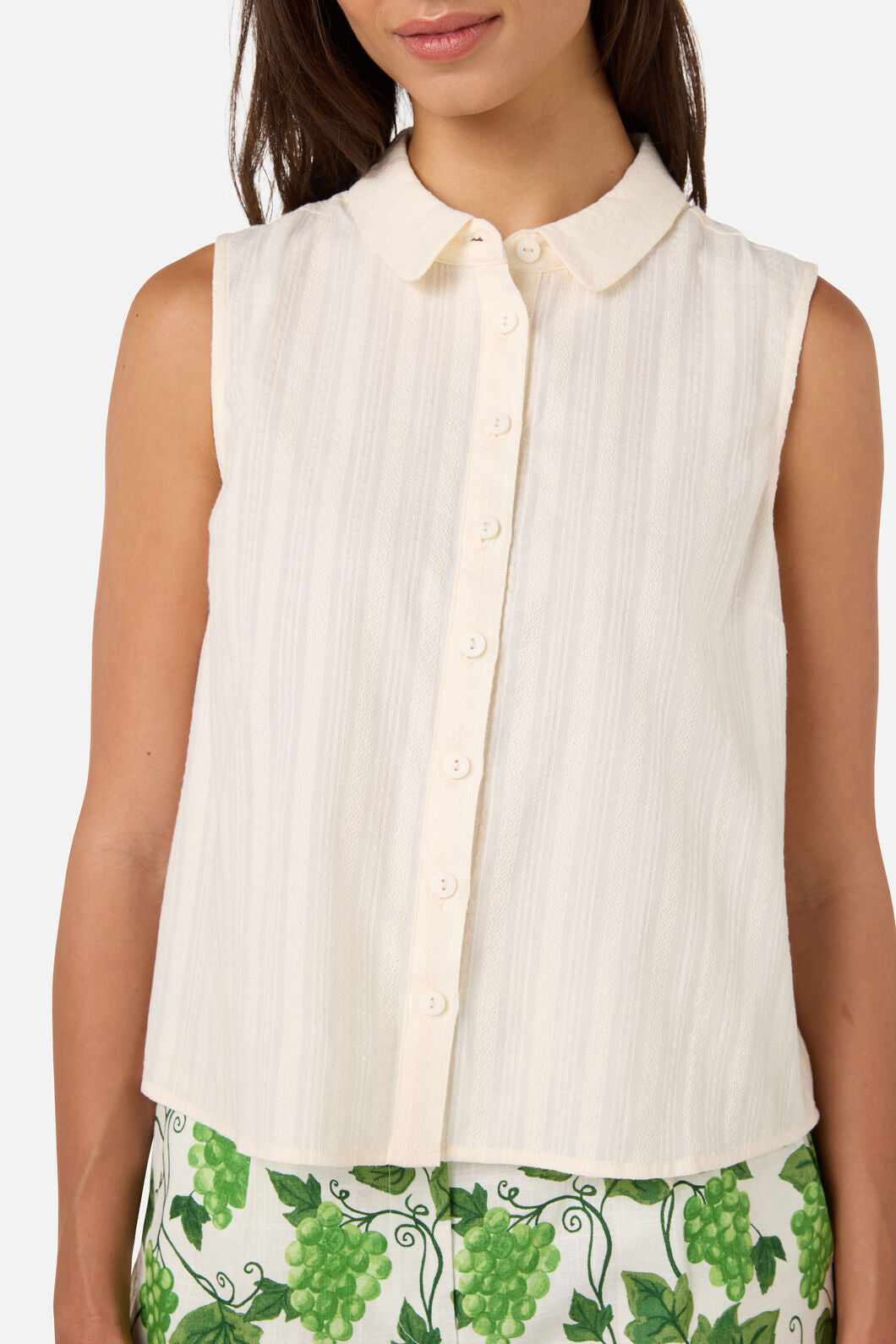 Princess Highway - Carter Sleeveless Blouse - cream