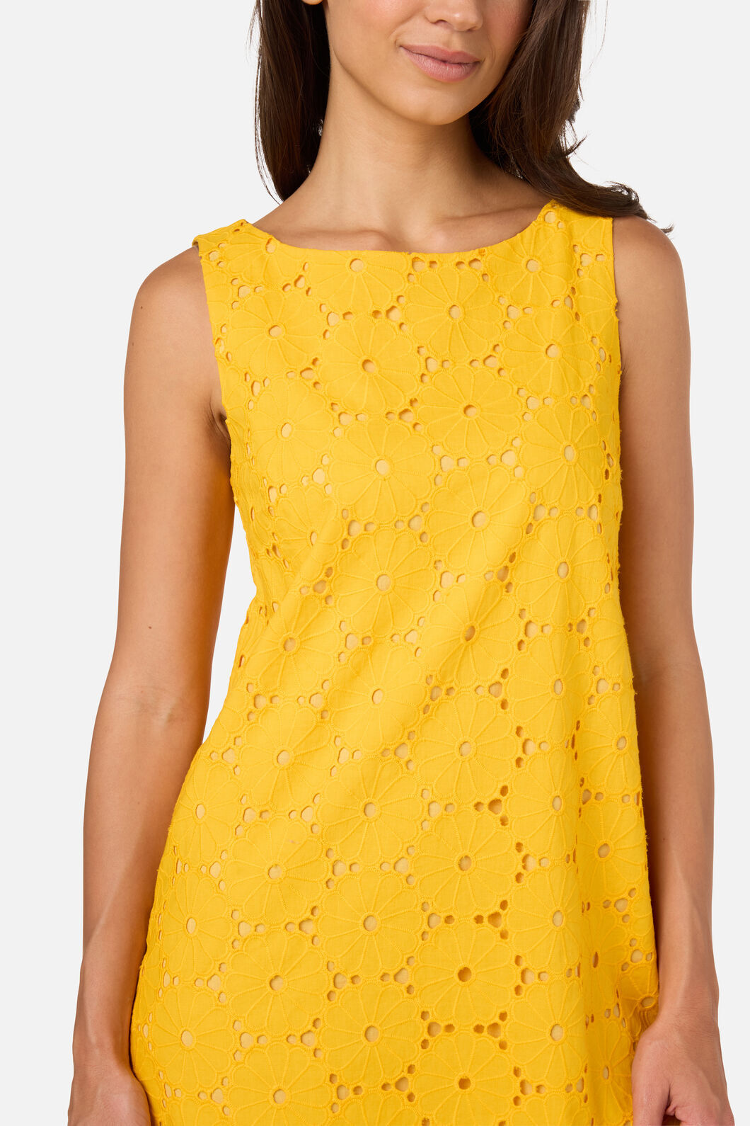 Princess Highway - Daisy Broiderie Shift Dress - yellow