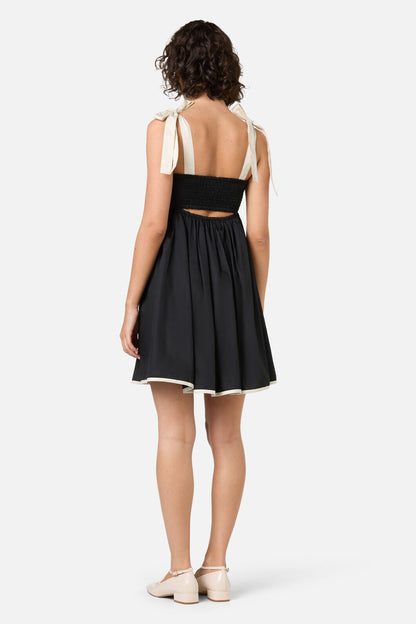 Princess Highway - Olivia Contrast Mini Dress - black-cream