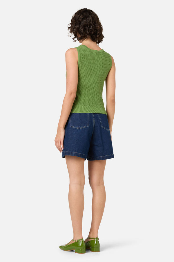 Princess Highway - Paige Fancy Knit Tank - green