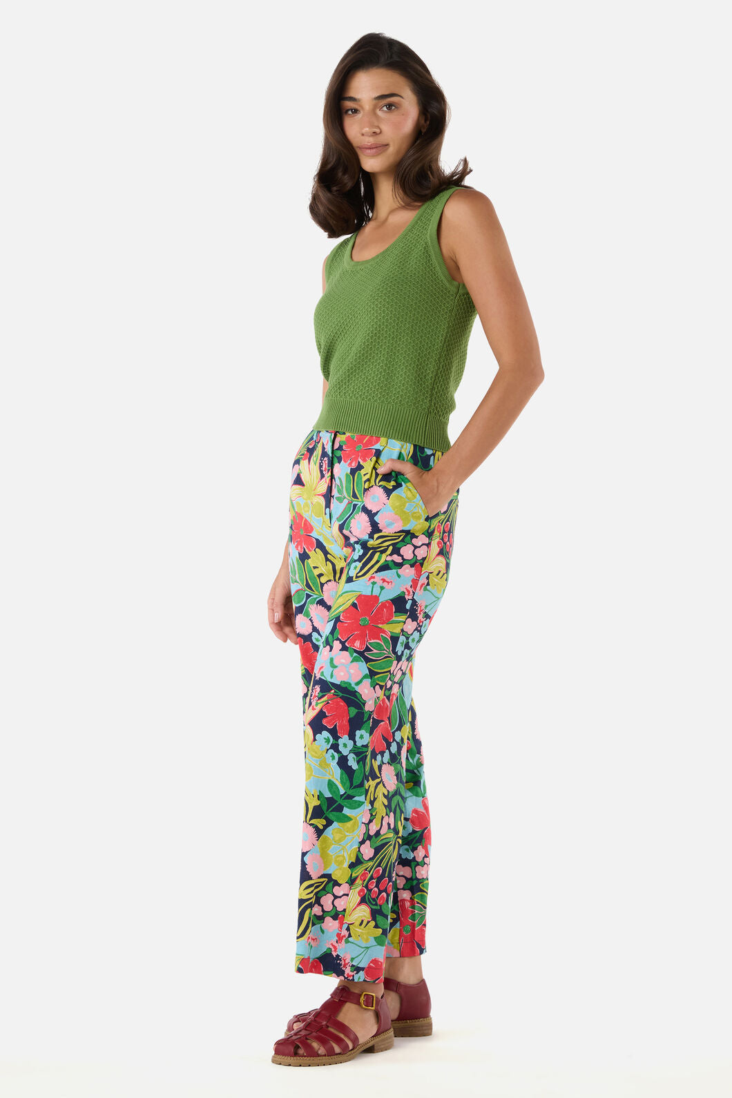 Princess Highway - Paige Fancy Knit Tank - green