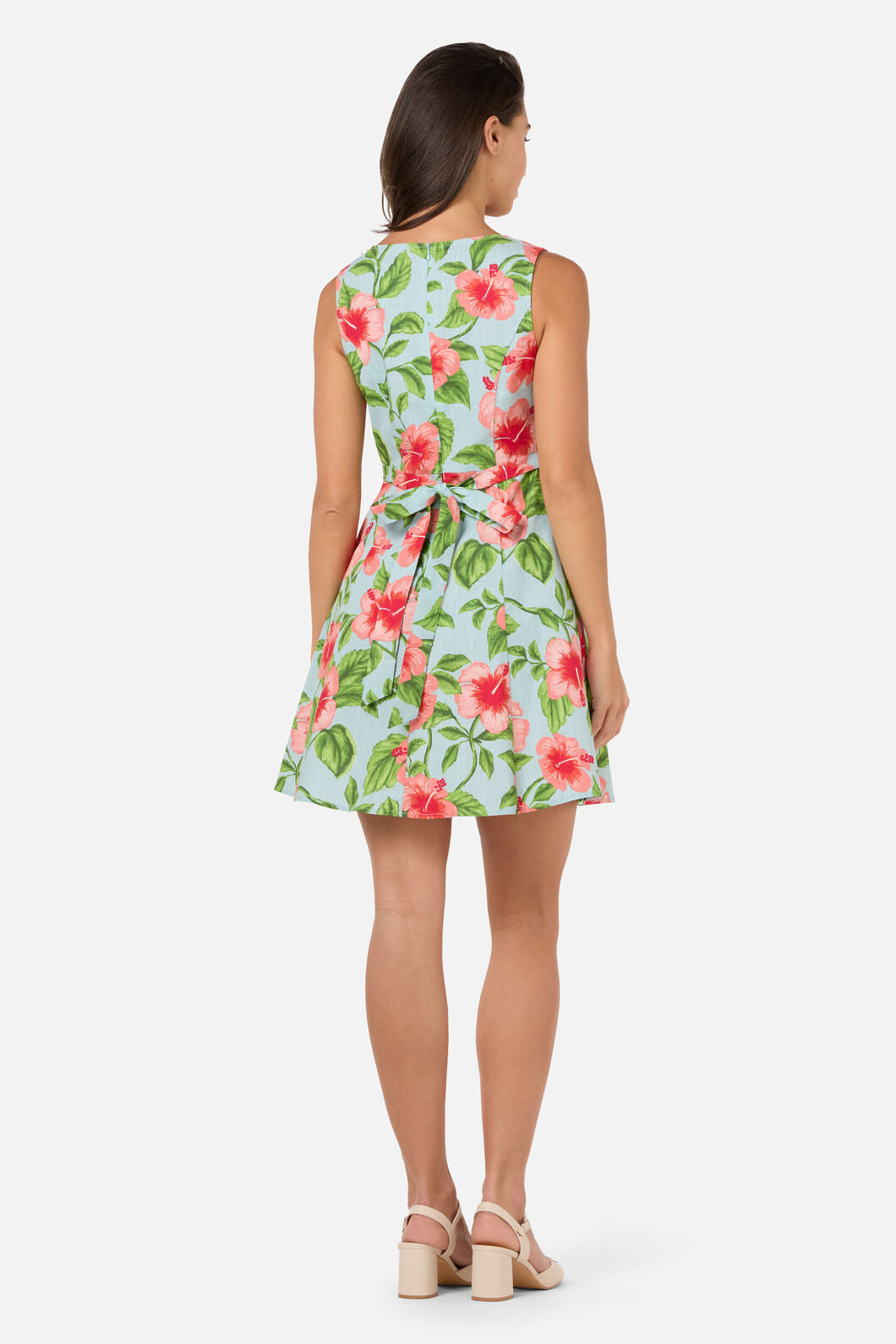 Princess Highway - Hibiscus Summer Mini Dress - blue