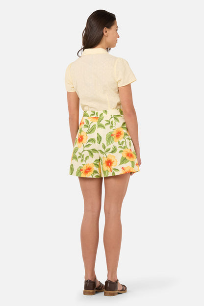 Princess Highway - Hibiscus Summer Short - cream