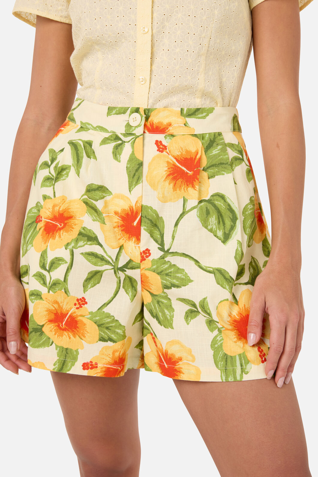 Princess Highway - Hibiscus Summer Short - cream