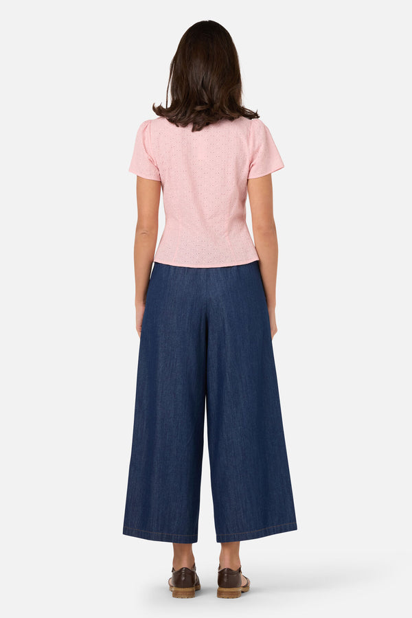 Princess Highway - Anastasia Broderie Blouse - pink