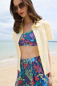 Princess Highway - Anastasia Broderie Blouse - lemon