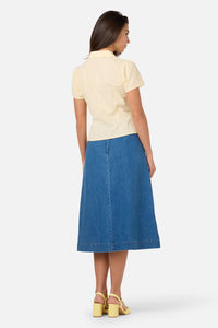 Princess Highway - Anastasia Broderie Blouse - lemon