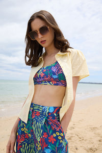 Princess Highway - Anastasia Broderie Blouse - lemon